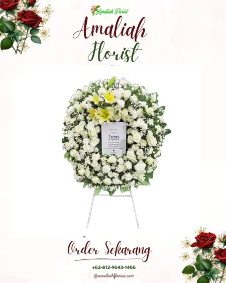 Krans Bunga Duka Sedeng